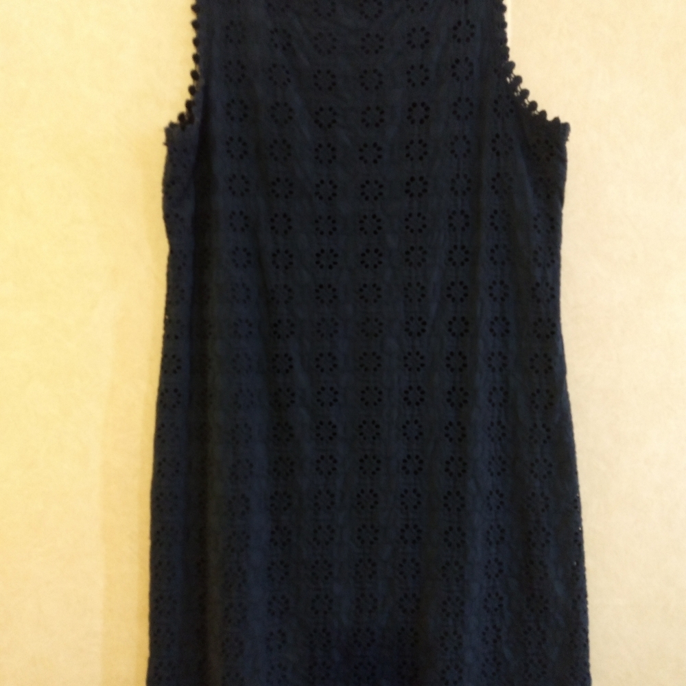 Navy sleeveless dress